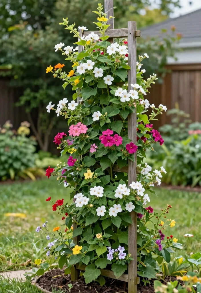 18 Small Backyard Landscaping 2026 Trending Ideas That Maximize Every Inch - 12. Vertical Trellises: Climbing Plants for Charm 1