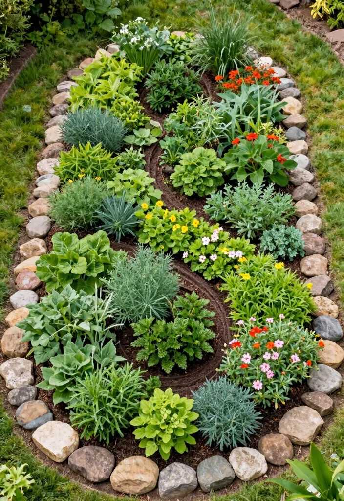 18 Small Backyard Landscaping 2026 Trending Ideas That Maximize Every Inch - 15. Herb Spiral: Functional Design 1