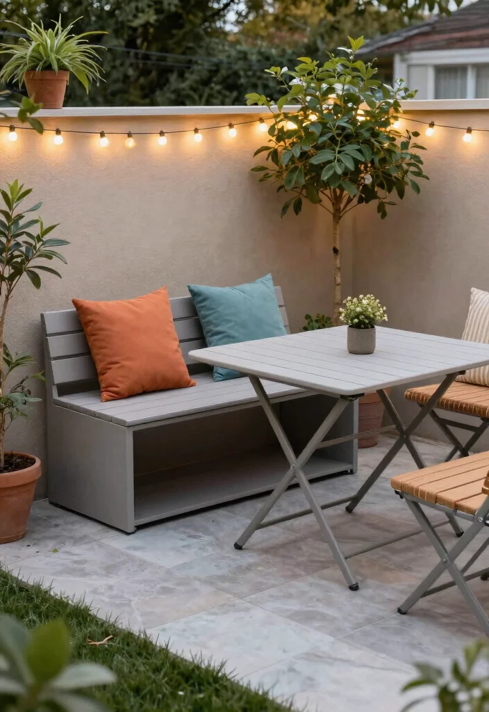 18 Small Backyard Landscaping 2026 Trending Ideas That Maximize Every Inch - 2. Multi-functional Furniture for Smart Spaces 1