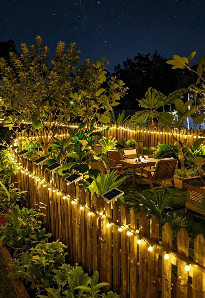 18 Solar Lights on Fence Ideas That Glow Beautifully - 9. Solar String Lights for an Enchanting Vibe 1