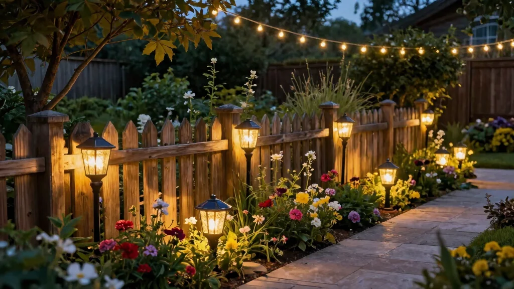 18 Solar Lights on Fence Ideas That Glow Beautifully