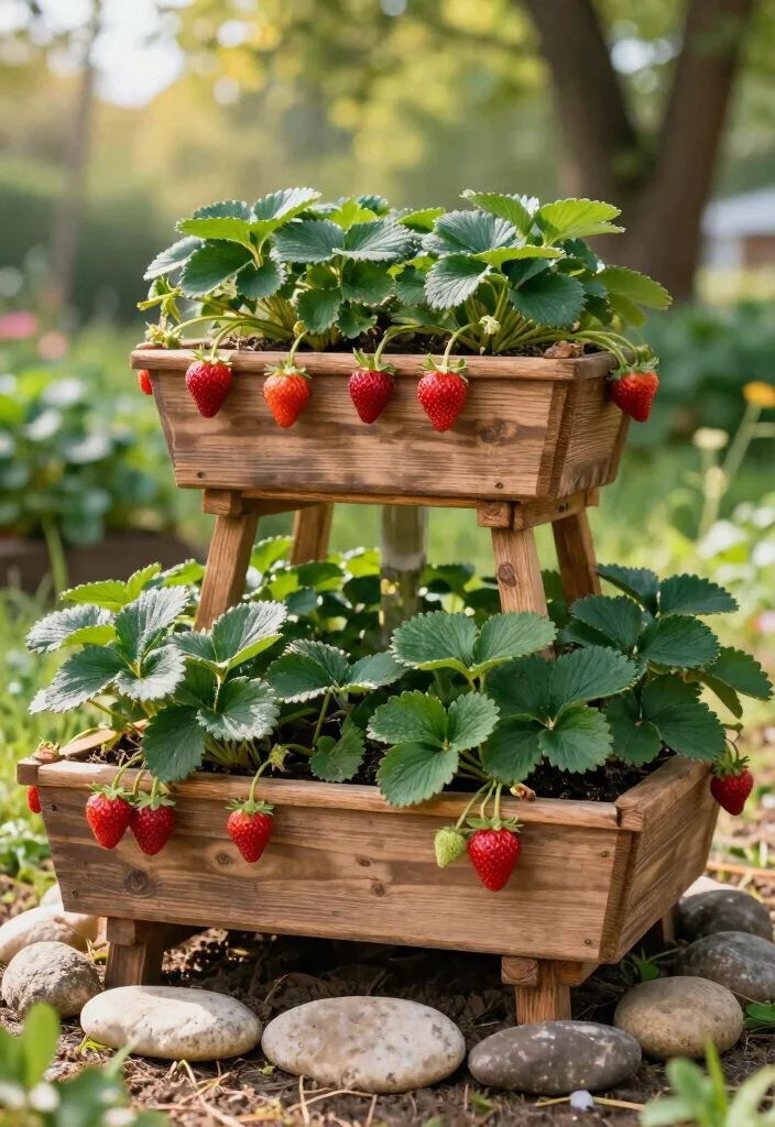 18 Strawberry Planter 2026 Trending Ideas That Maximize Harvest - 1. Tiered Wooden Planter Stacks 1