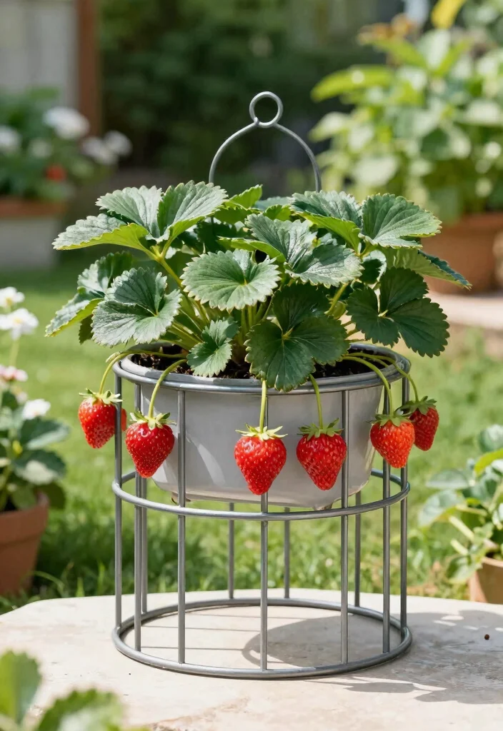 18 Strawberry Planter 2026 Trending Ideas That Maximize Harvest - 10. Metal Cages for Vertical Growing 1