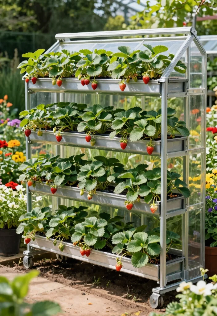 18 Strawberry Planter 2026 Trending Ideas That Maximize Harvest - 18. Vertical Greenhouse Planters 1