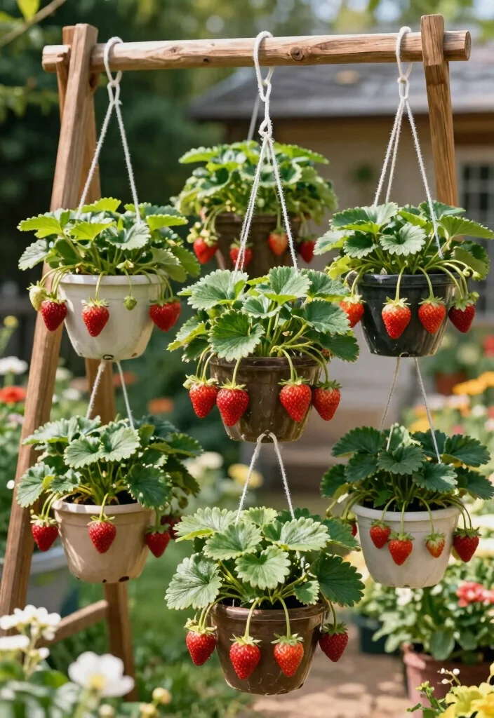 18 Strawberry Planter 2026 Trending Ideas That Maximize Harvest - 2. Hanging Strawberry Towers 1