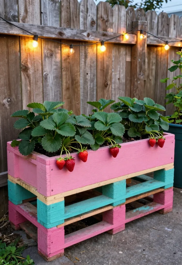 18 Strawberry Planter 2026 Trending Ideas That Maximize Harvest - 3. Recycled Pallet Planters 1