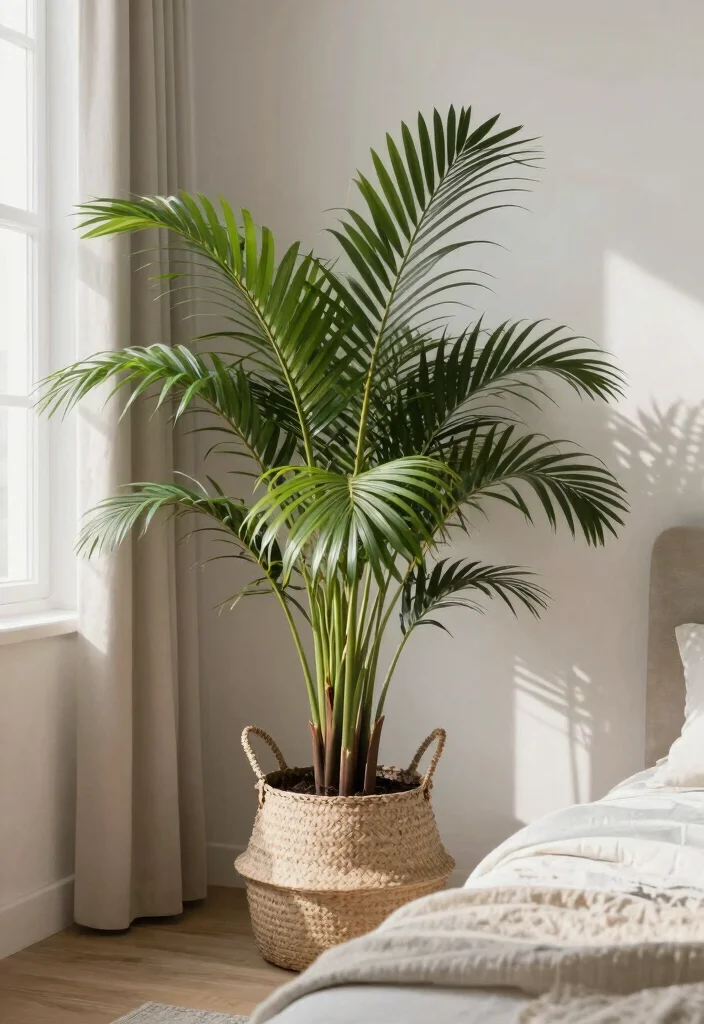 18 Tree in Planter Ideas That Make a Statement - 12. The Beautiful Parlor Palm 1