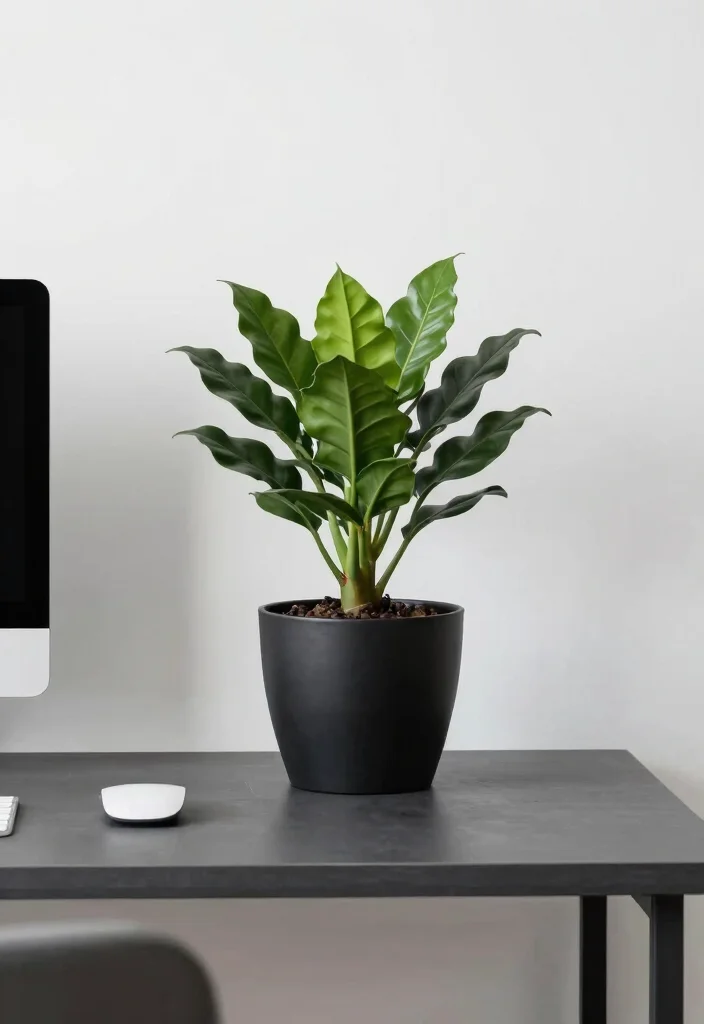 18 Tree in Planter Ideas That Make a Statement - 13. A Modern Twist with a ZZ Plant 1