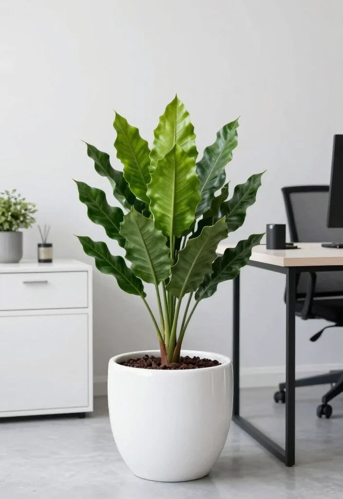 18 Tree in Planter Ideas That Make a Statement - 16. The Resilient ZZ Plant 1