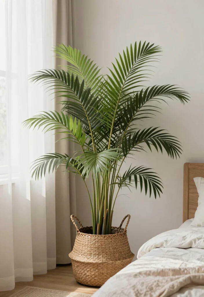 18 Tree in Planter Ideas That Make a Statement - 18. The Serene Bamboo Palm 1