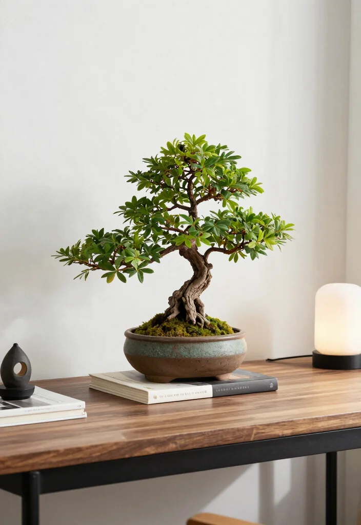18 Tree in Planter Ideas That Make a Statement - 2. A Petite Bonsai Marvel 1