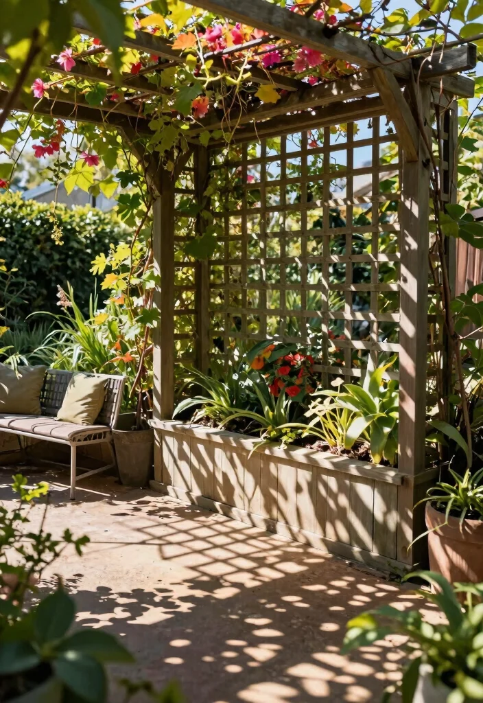 18 Wood Trellis Design Ideas With Timeless Appeal 14 18 Wood Trellis Design Ideas With Timeless Appeal - 14. Shadow Box Trellis 1