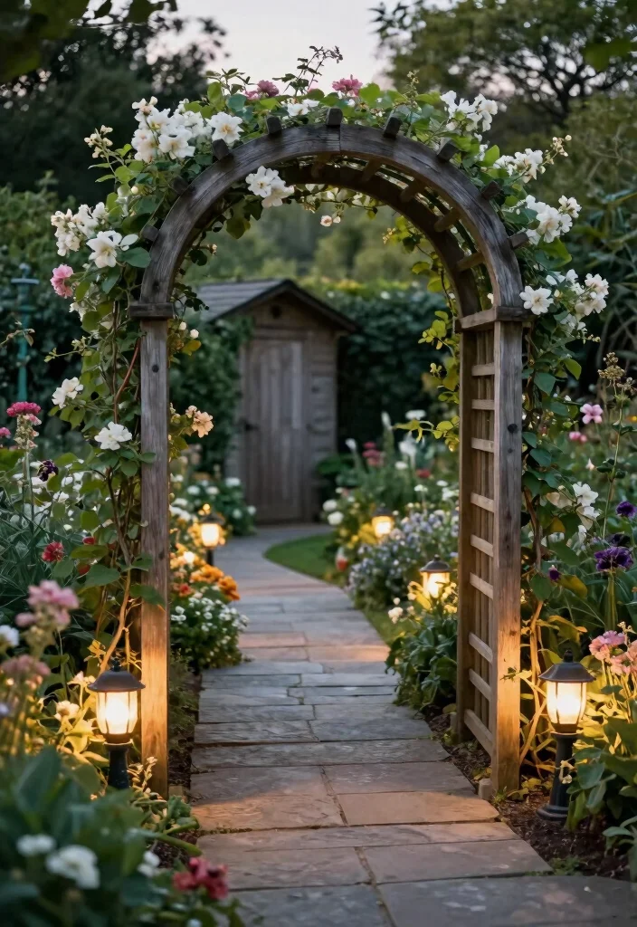 18 Wood Trellis Design Ideas With Timeless Appeal 2 18 Wood Trellis Design Ideas With Timeless Appeal - 2. Arched Garden Trellis 1