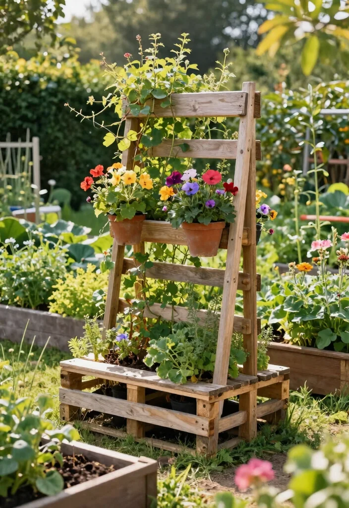 18 Wood Trellis Design Ideas With Timeless Appeal 4 18 Wood Trellis Design Ideas With Timeless Appeal - 4. Rustic Pallet Trellis 1