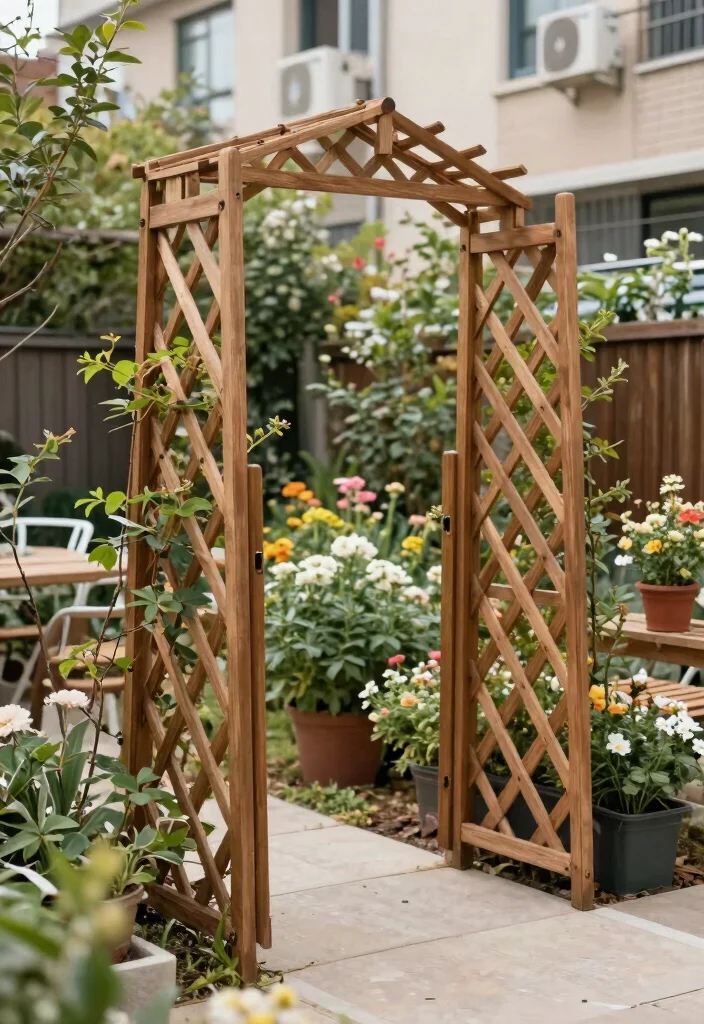 18 Wood Trellis Design Ideas With Timeless Appeal 7 18 Wood Trellis Design Ideas With Timeless Appeal - 7. Foldable Trellis 1