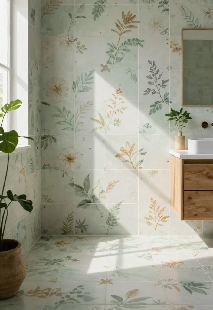 12 Ceramic Wall Art Tiles That Add Texture Without a Full Backsplash - 11. Nature-Inspired Tiles 1
