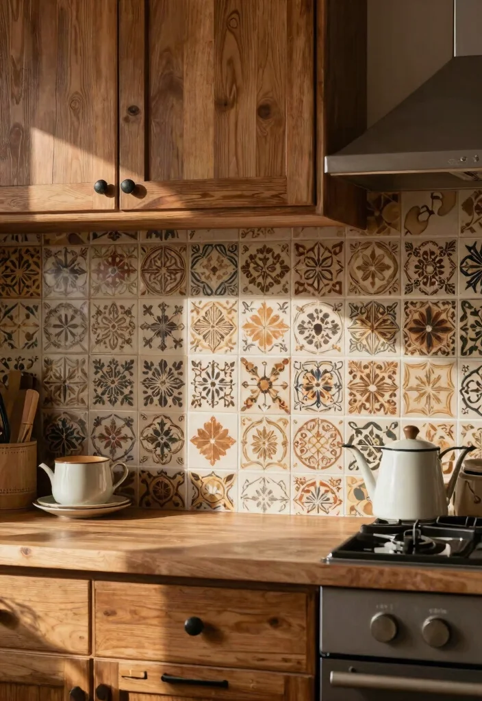 12 Ceramic Wall Art Tiles That Add Texture Without a Full Backsplash - 7. Vintage-Inspired Decorative Tiles 1
