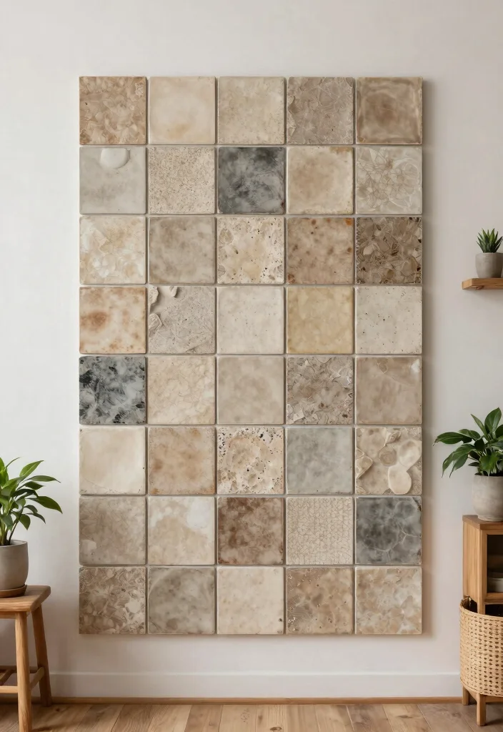 12 Ceramic Wall Art Tiles That Add Texture Without a Full Backsplash - 9. Eco-Friendly Recycled Tiles 1
