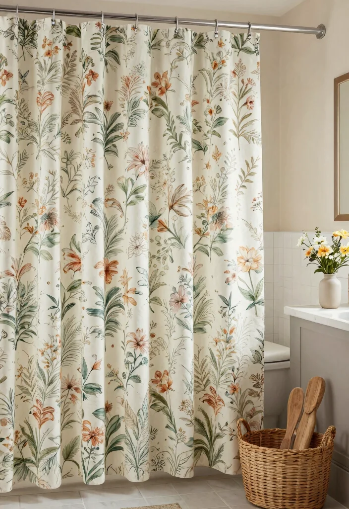 12 Fancy Shower Curtains That Look High-End Without the Price Tag - 3. Vintage Floral Designs 1