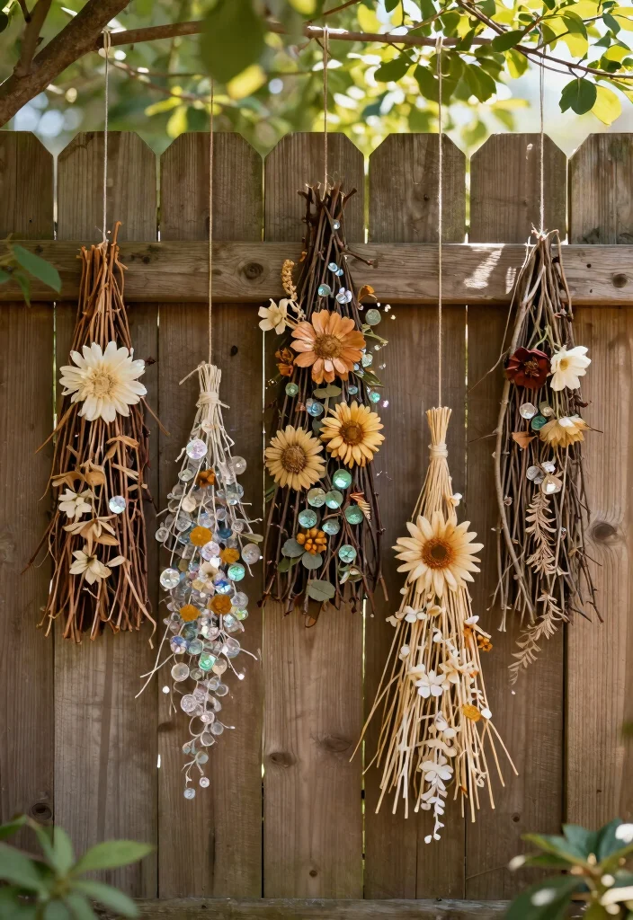 12 Glitter Wall Art Projects That Don't Shed All Over Your Floor - 4. Nature-Inspired Glitter Wall Hangings 1