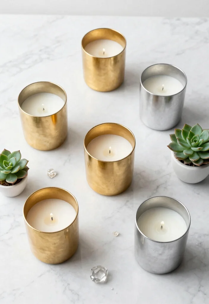 12 Ikea Candle Holder Ideas That Look High-End With Simple Hacks - 1. Metallic Glam: Spray-Painted Candle Holders 1