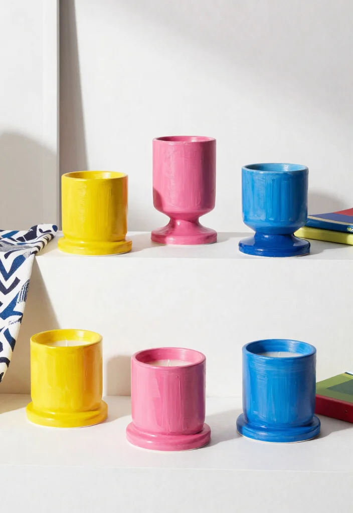 12 Ikea Candle Holder Ideas That Look High-End With Simple Hacks - 3. Colorful Coziness: Painted Candle Holders 1