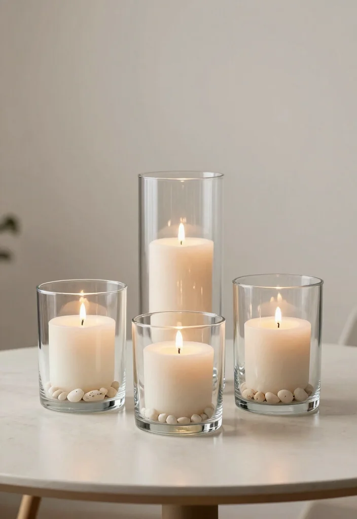 12 Ikea Candle Holder Ideas That Look High-End With Simple Hacks - 4. Minimalist Styling: Clear Glass Candle Holders 1