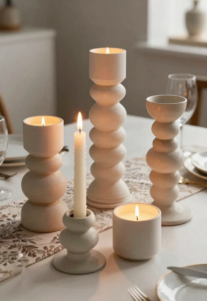 12 Ikea Candle Holder Ideas That Look High-End With Simple Hacks - 6. Layered Heights: Stacked Candle Holders 1