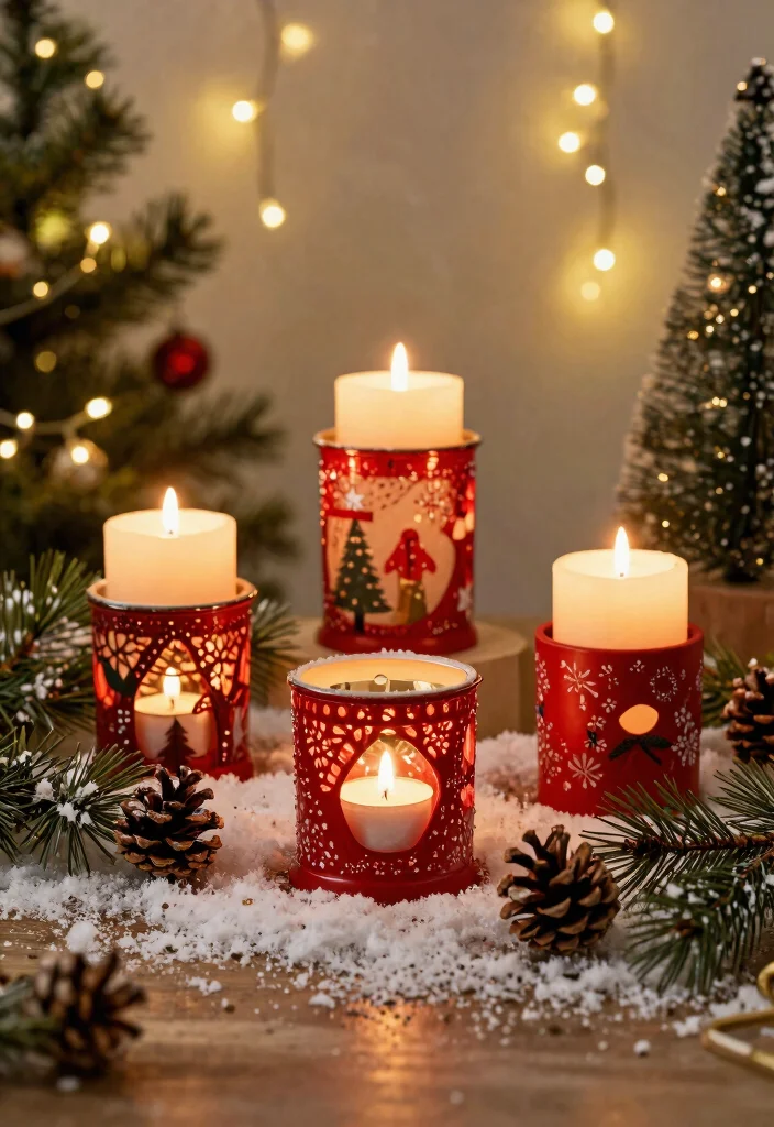 12 Ikea Candle Holder Ideas That Look High-End With Simple Hacks - 9. Holiday Spirit: Themed Candle Holders 1