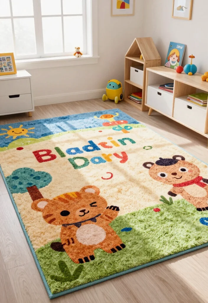 12 Kids Room Carpet Ideas That Hide Stains and Spills - 11. Customizable Carpets 1