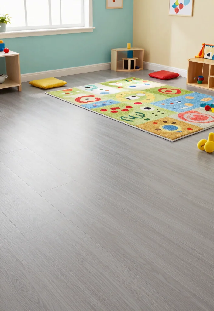 12 Kids Room Carpet Ideas That Hide Stains and Spills - 2. Durable Flooring Options 1