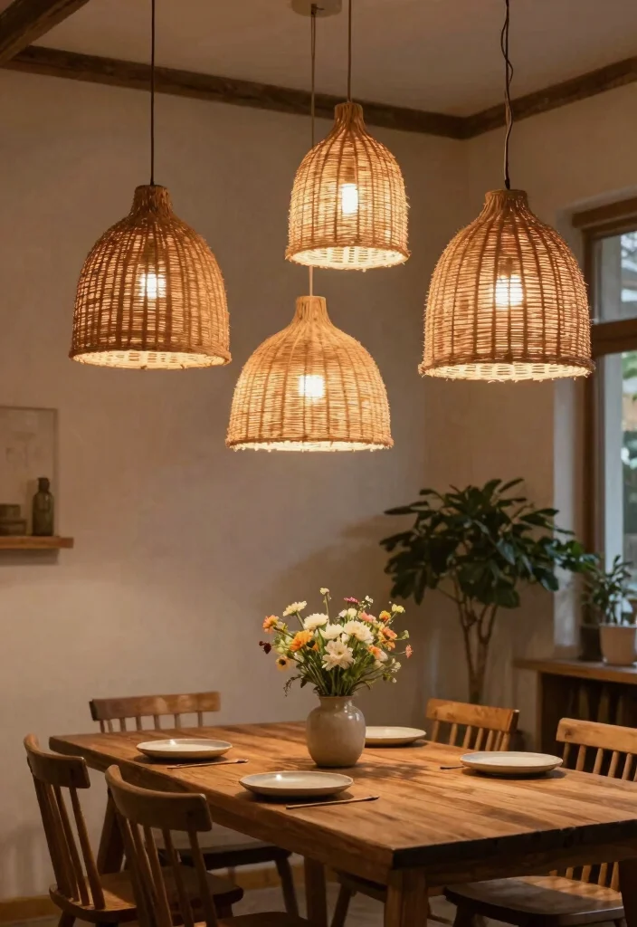 12 Pendant Light Shades That Soften Harsh Bulb Glare - 1. Woven Rattan Wonders 1