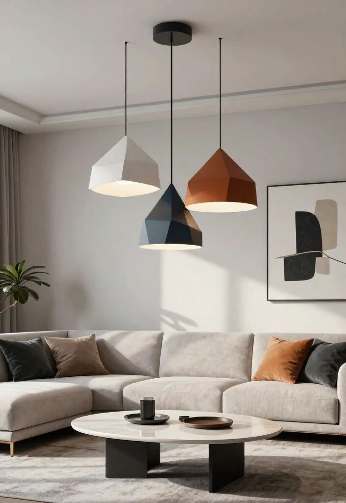 12 Pendant Light Shades That Soften Harsh Bulb Glare - 9. Geometric Shades 1