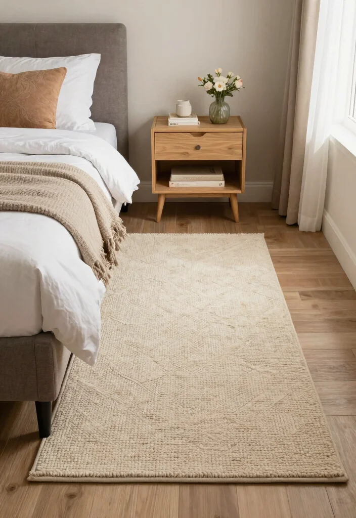 12 Rug on Carpet Bedroom Ideas That Actually Stay in Place - 4. Utilize Corner Anchoring Techniques 1