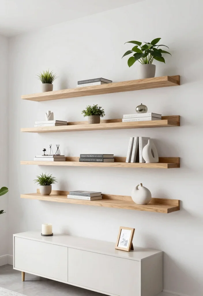 12 Wall Decor Items That Fill Blank Walls Without Looking Busy - 3. Floating Shelves 1