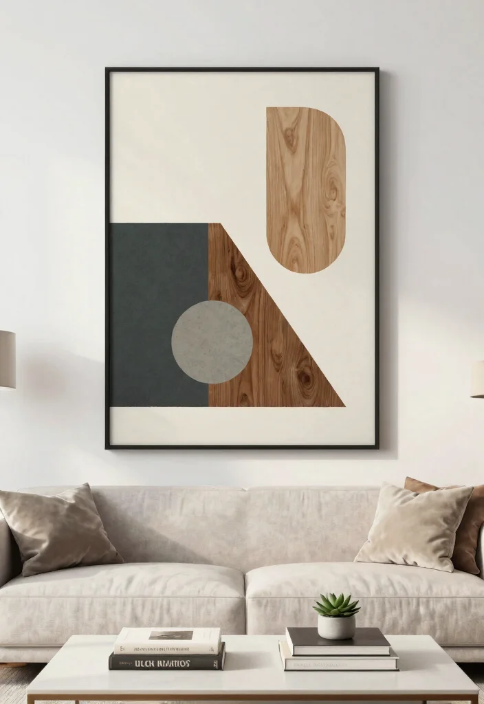 12 Wall Decor Items That Fill Blank Walls Without Looking Busy - 4. Geometric Wall Art 1