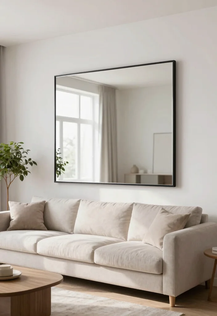 12 Wall Decor Items That Fill Blank Walls Without Looking Busy - 6. Oversized Mirrors 1