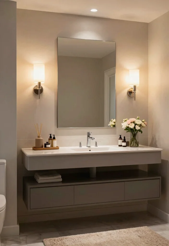 14 Bathroom Lighting Mirror Ideas That Eliminate Shadows - 5. Wall-mounted Side Lighting 1