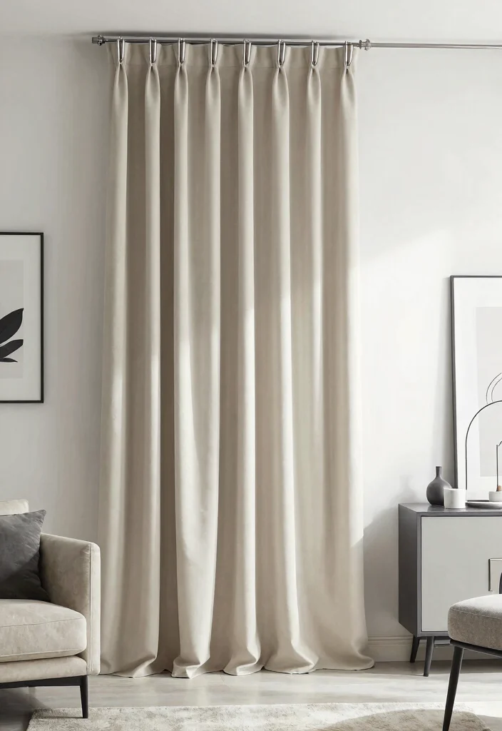 14 Curtain Tieback Ideas That Hold Heavy Drapes Without Sagging - 9. Minimalist Metal Tiebacks 1