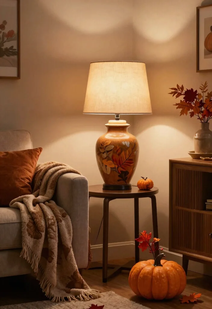 14 Ginger Jar Lamp Ideas That Work in Modern and Traditional Homes - 10. Seasonal Styling with Ginger Jar Lamps 1