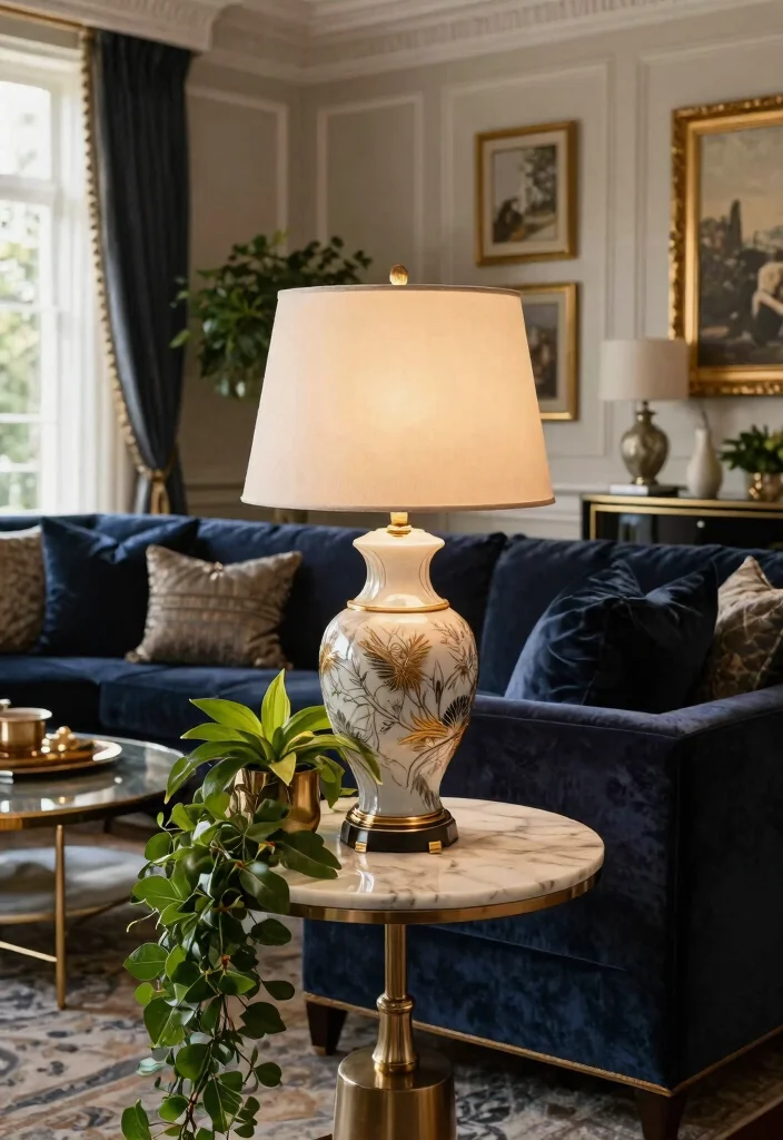 14 Ginger Jar Lamp Ideas That Work in Modern and Traditional Homes - 3. Elegant Gold Accents with Ginger Jar Lamps 1