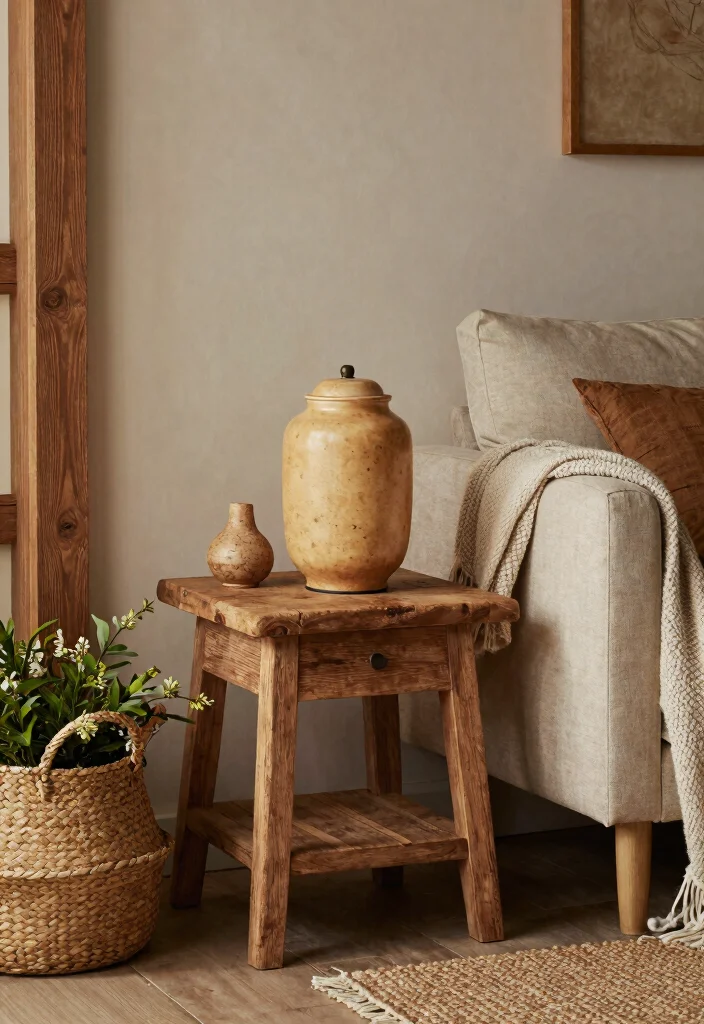 14 Ginger Jar Lamp Ideas That Work in Modern and Traditional Homes - 4. Mixing Textures: Ginger Jar Lamps with Natural Materials 1