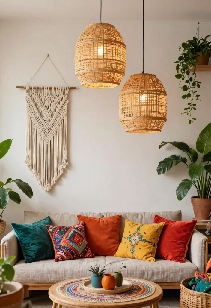 14 Globe Pendant Light Ideas for Any Room on a Budget - 3. Boho Chic Globe Pendant Lights 1