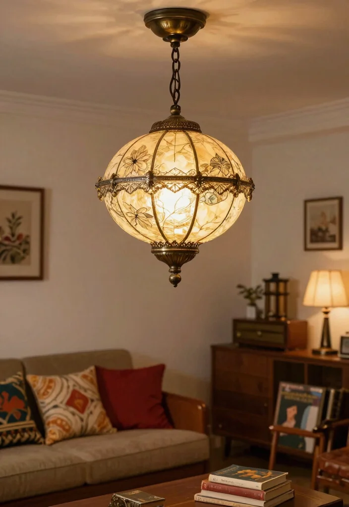 14 Globe Pendant Light Ideas for Any Room on a Budget - 8. Vintage Globe Pendant Lights 1