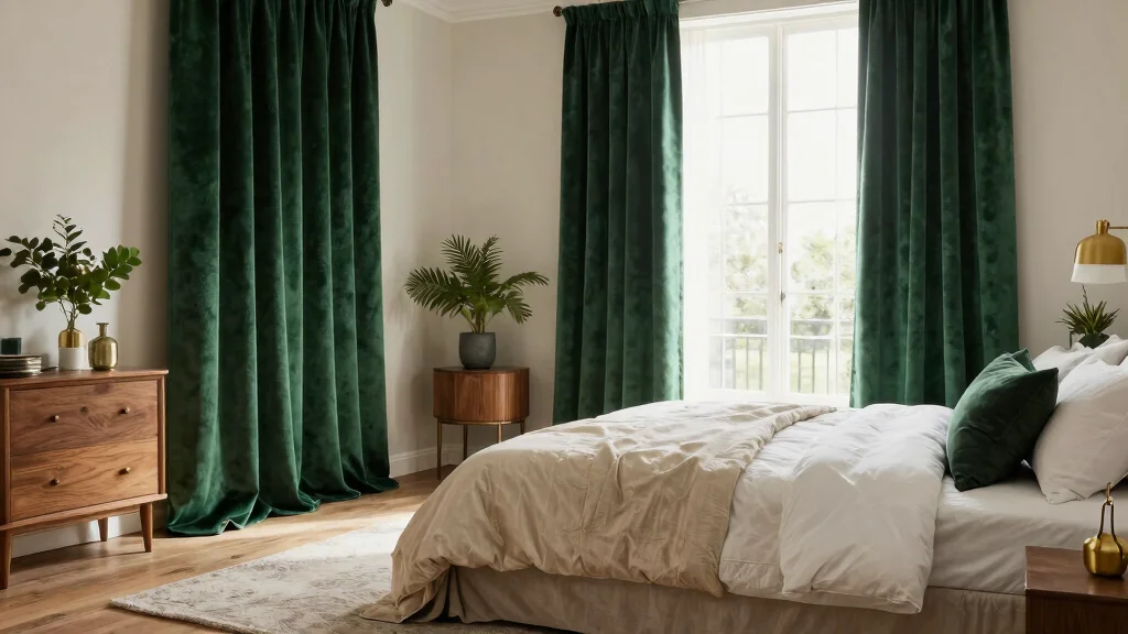 14 Green Velvet Curtains Bedroom Ideas That Feel Cozy Not Dark