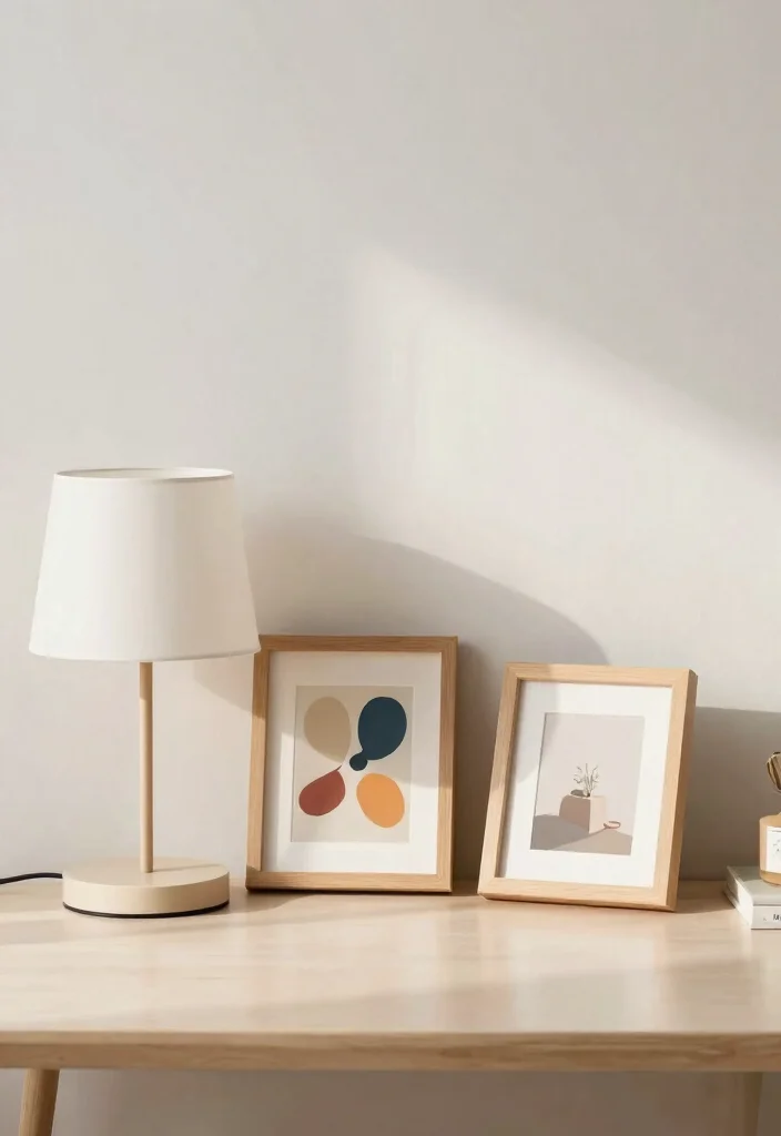 14 Lamp Table Decor Ideas That Don't Crowd the Surface - 11. Create a Gallery 1