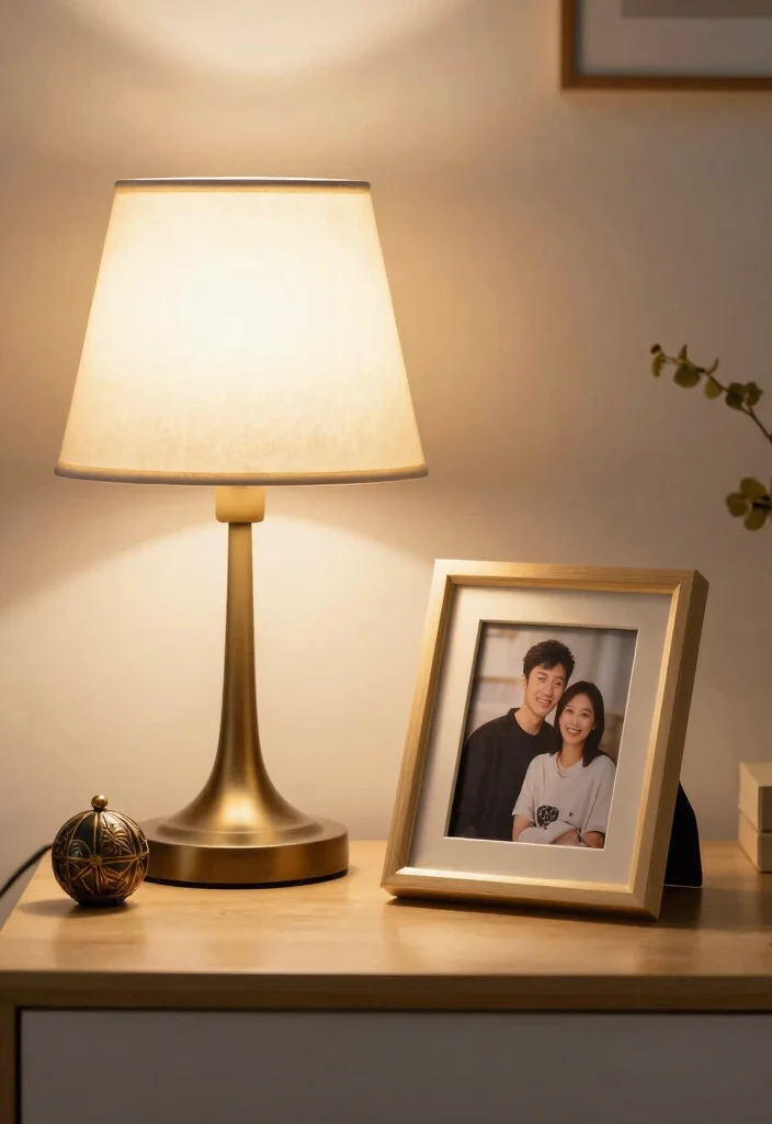 14 Lamp Table Decor Ideas That Don't Crowd the Surface - 14. Personalized Touches 1