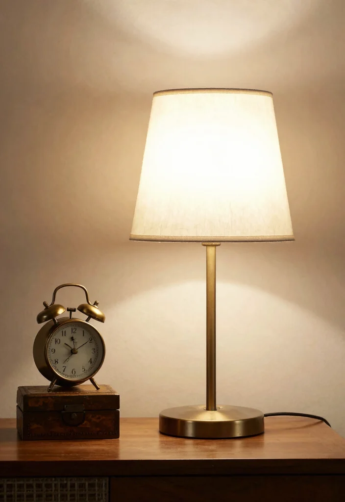 14 Lamp Table Decor Ideas That Don't Crowd the Surface - 9. Vintage Finds 1