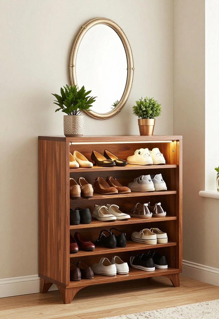 14 Shoe Shelf Ideas That Fit in Narrow Closets and Entryways - 12. Custom Shoe Cabinets 1