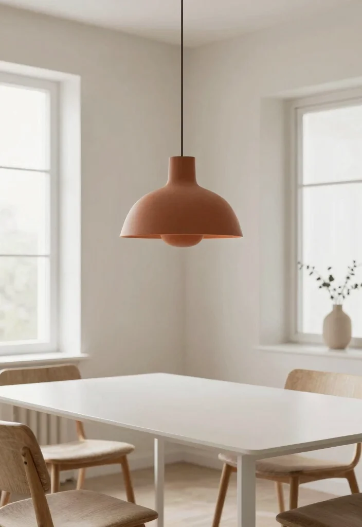14 Terracotta Pendant Light Ideas That Add Warmth Without Feeling Heavy - 3. Minimalist Elegance 1